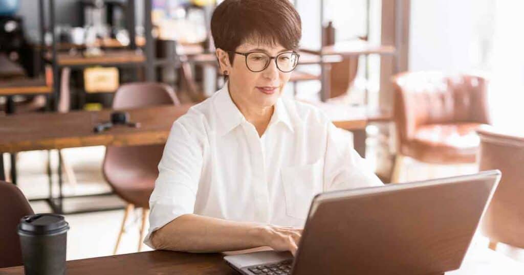 teacher analyzing data class scores